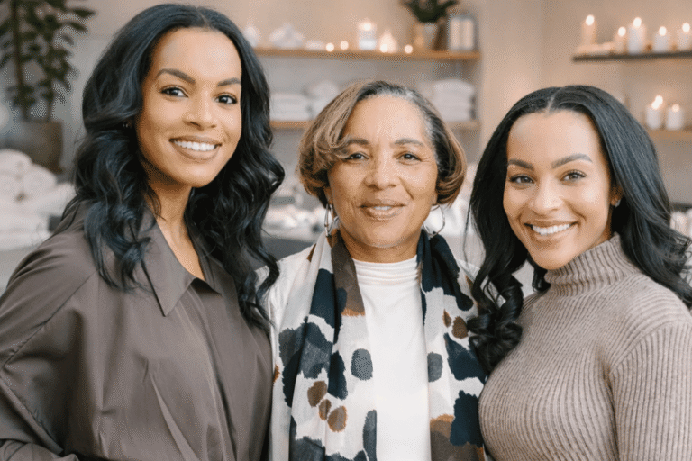 Headshot of three beautiful Black women