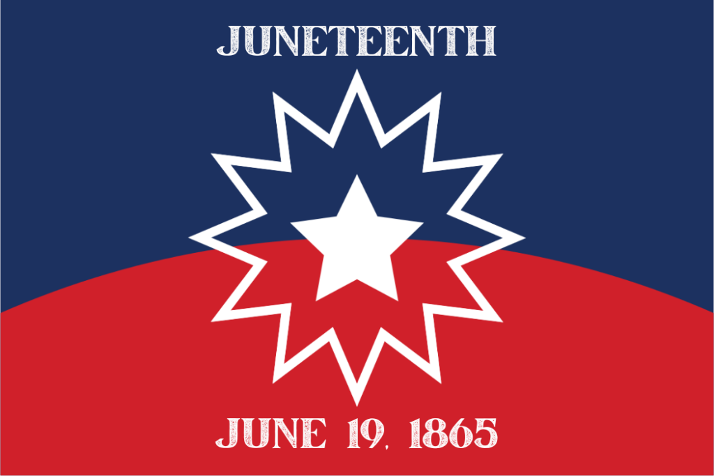 Juneteenth 2025 flag representing freedom and resilience