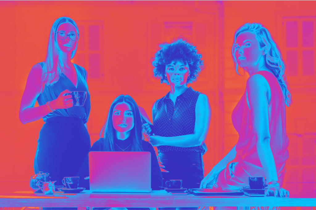 Stylized women entrepreneurs