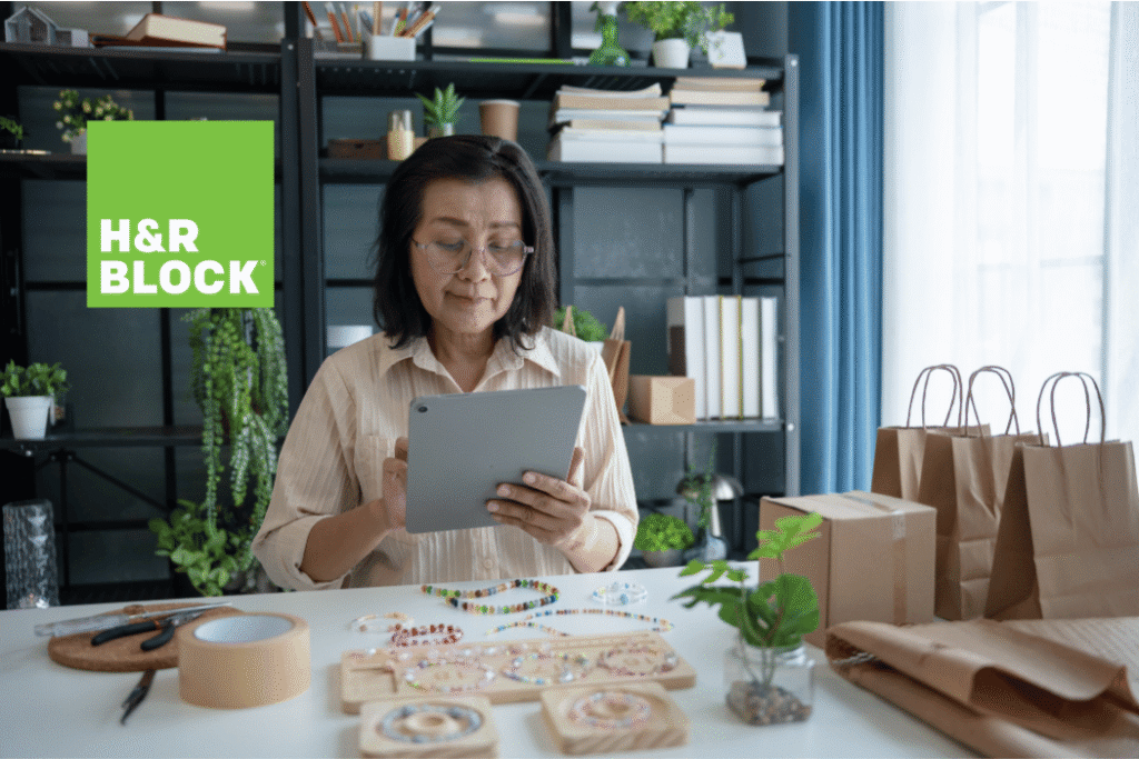 Asian female business owner at her shop