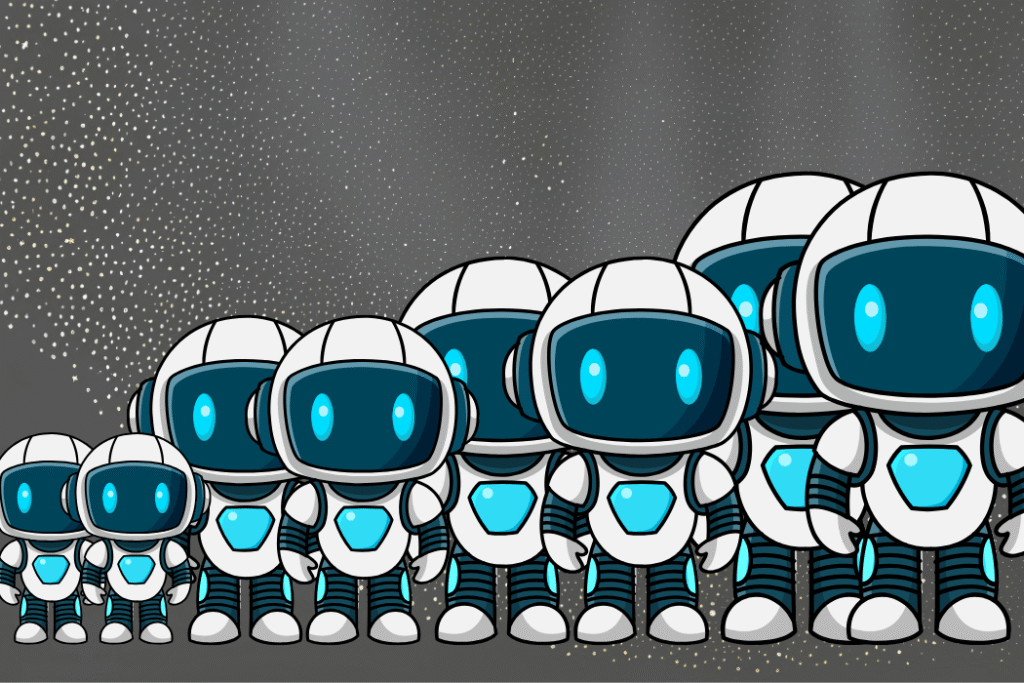 Eight robotic AI sales agents