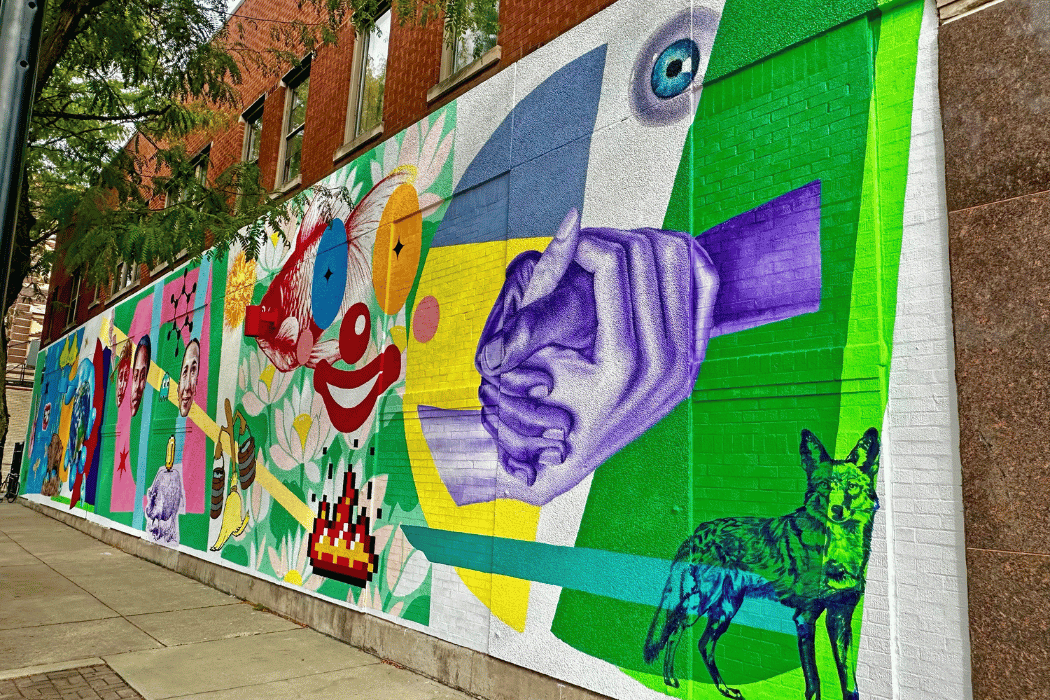 Millennium Bank mural