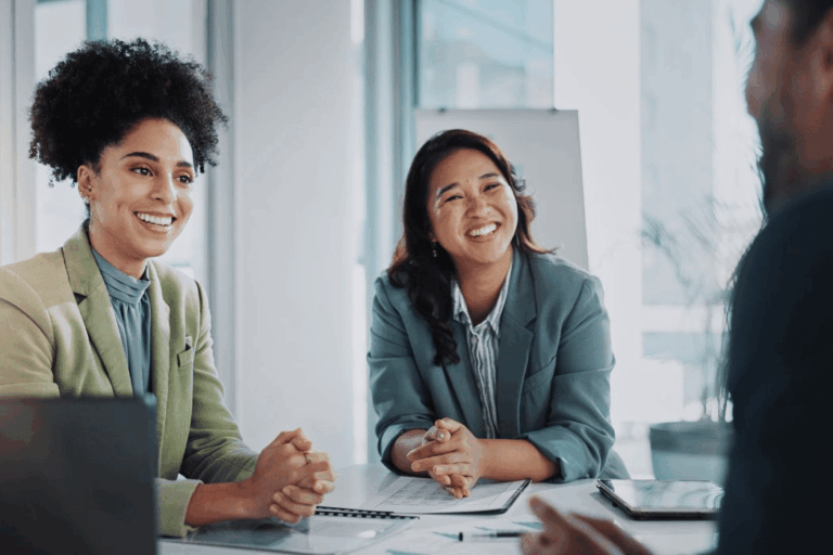 Woman interviewing a candidate