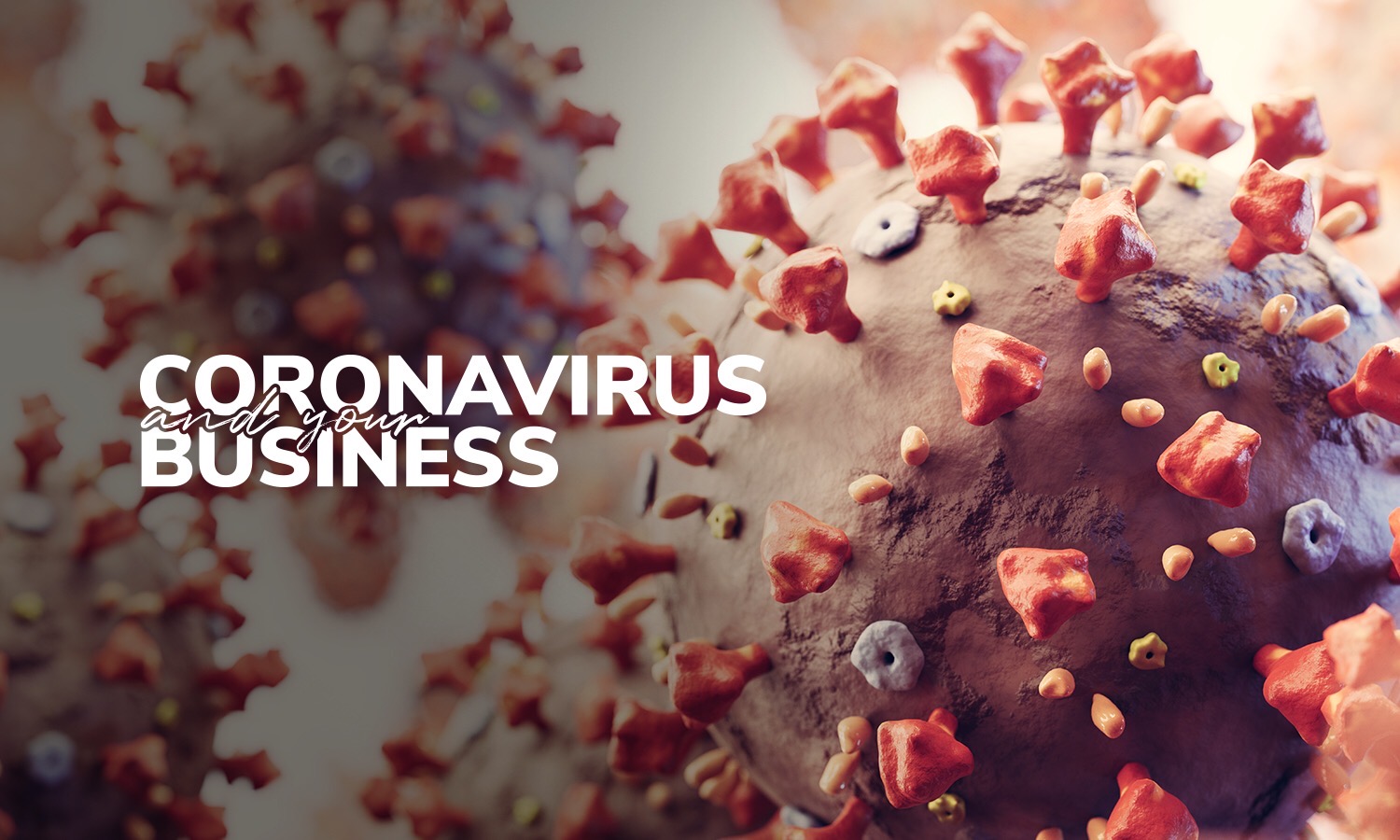 Photo of germs representing coronavirus and small businesses