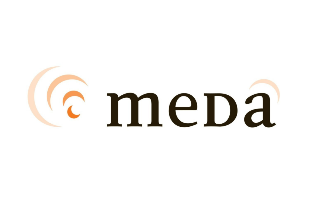 Meda logo in black and gold